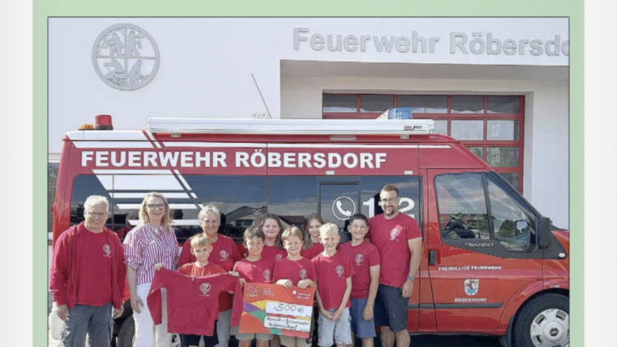 Sparkasse spendet an Kinderfeuerwehr