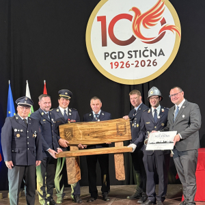Besuch bei unserer Partnerwehr in Sticna (SLO) zum 100. Jubiläum